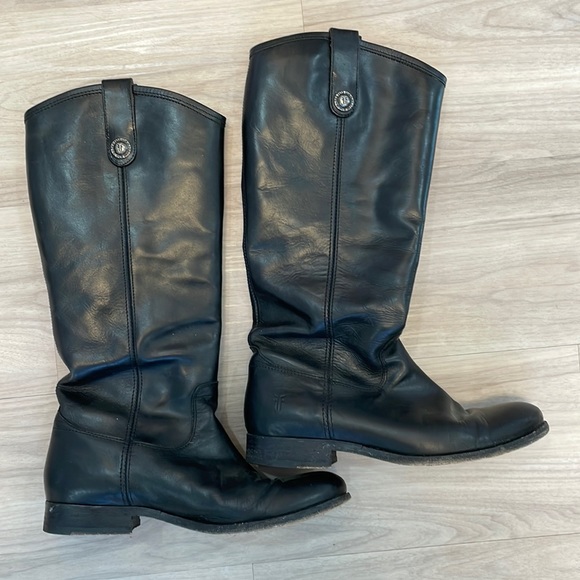 Frye Shoes - Frye black Melissa riding boot